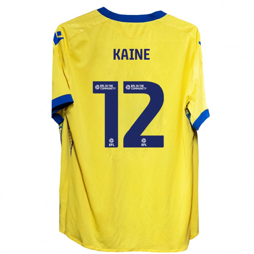 Danxen Dames Louise Kaine #12 Geel Blauw Uitshirt Uittenue 2025/26 T-Shirt