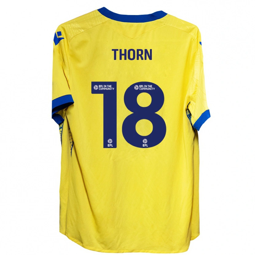 Danxen Dames Oscar Thorn #18 Geel Blauw Uitshirt Uittenue 2025/26 T-Shirt
