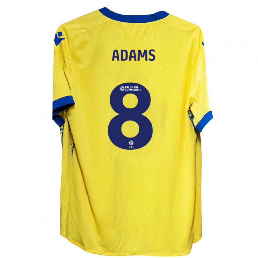 Danxen Dames Thalia Adams #8 Geel Blauw Uitshirt Uittenue 2025/26 T-Shirt