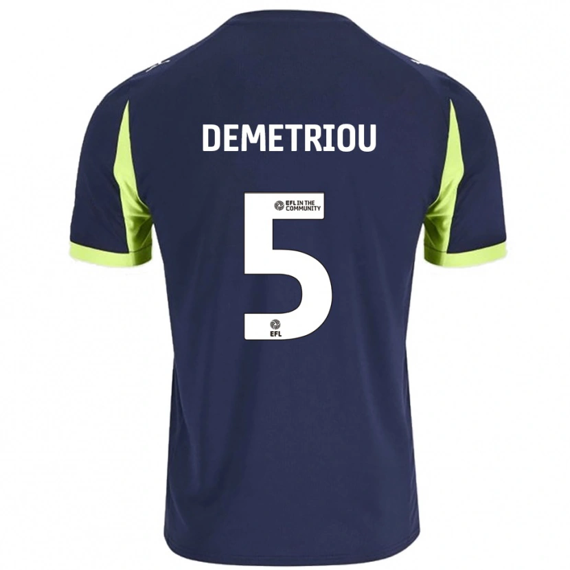 Danxen Dames Mickey Demetriou #5 Marine Fluorescerend Groen Uitshirt Uittenue 2025/26 T-Shirt