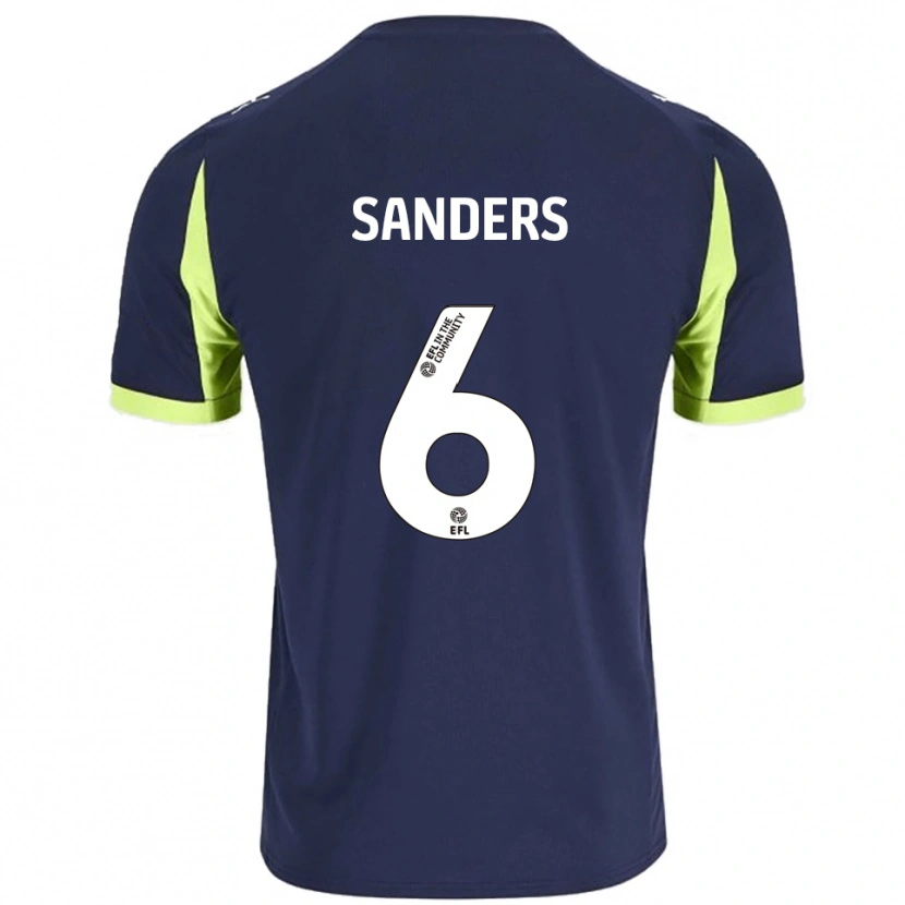 Danxen Dames Max Sanders #6 Marine Fluorescerend Groen Uitshirt Uittenue 2025/26 T-Shirt