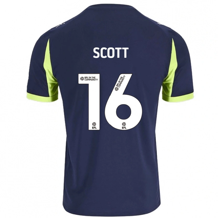 Danxen Dames Iago Scott #16 Marine Fluorescerend Groen Uitshirt Uittenue 2025/26 T-Shirt