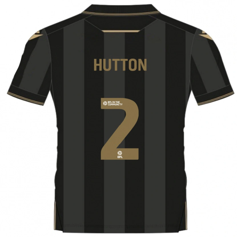 Danxen Dames Remeao Hutton #2 Zwart Goud Uitshirt Uittenue 2025/26 T-Shirt