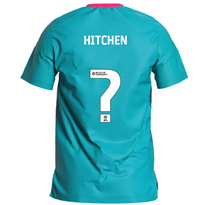 Danxen Dames Rebecca Hitchen #0 Hemelsblauw Roze Uitshirt Uittenue 2025/26 T-Shirt