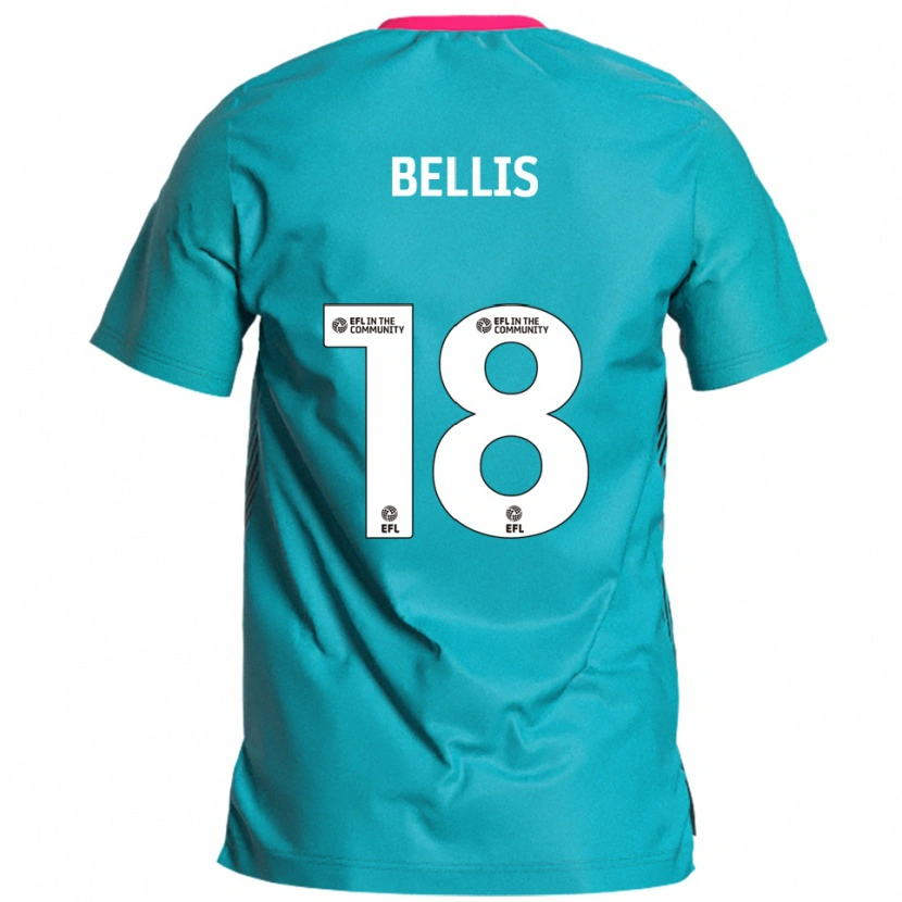 Danxen Dames Reece Bellis #18 Hemelsblauw Roze Uitshirt Uittenue 2025/26 T-Shirt