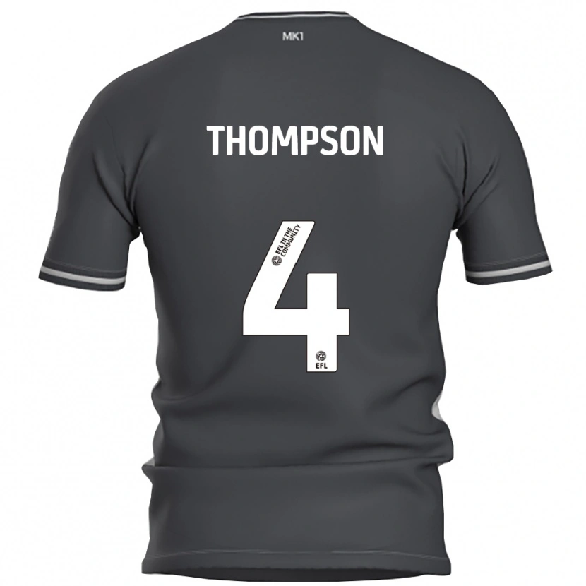 Danxen Dames Nathan Thompson #4 Grijs Zilver Uitshirt Uittenue 2025/26 T-Shirt