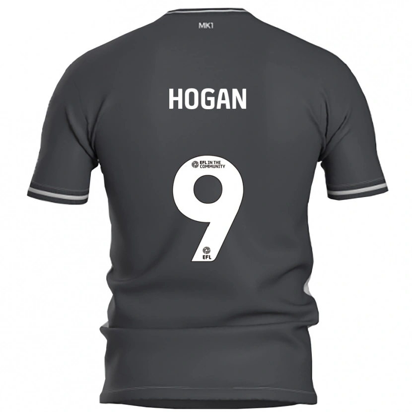 Danxen Dames Scott Hogan #9 Grijs Zilver Uitshirt Uittenue 2025/26 T-Shirt