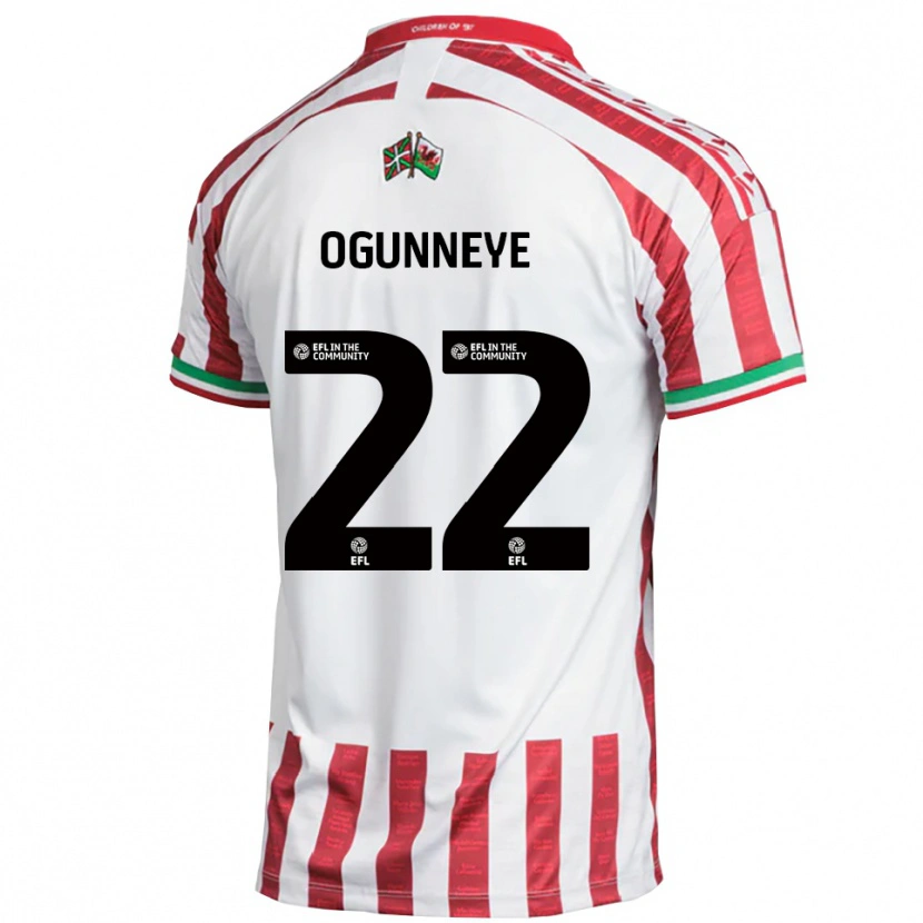 Danxen Dames Habeeb Ogunneye #22 Rood Wit Uitshirt Uittenue 2025/26 T-Shirt