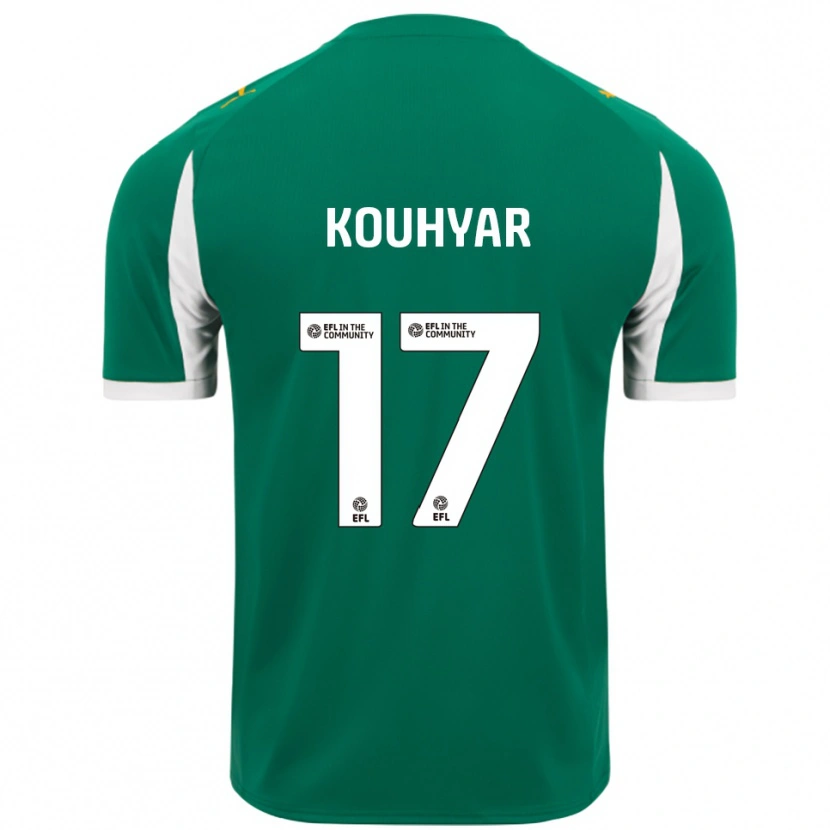 Danxen Dames Maziar Kouhyar #17 Groen Wit Uitshirt Uittenue 2025/26 T-Shirt