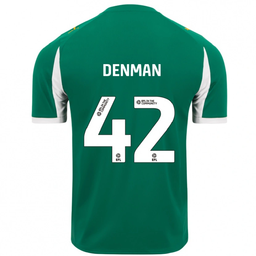 Danxen Dames Zac Denman #42 Groen Wit Uitshirt Uittenue 2025/26 T-Shirt