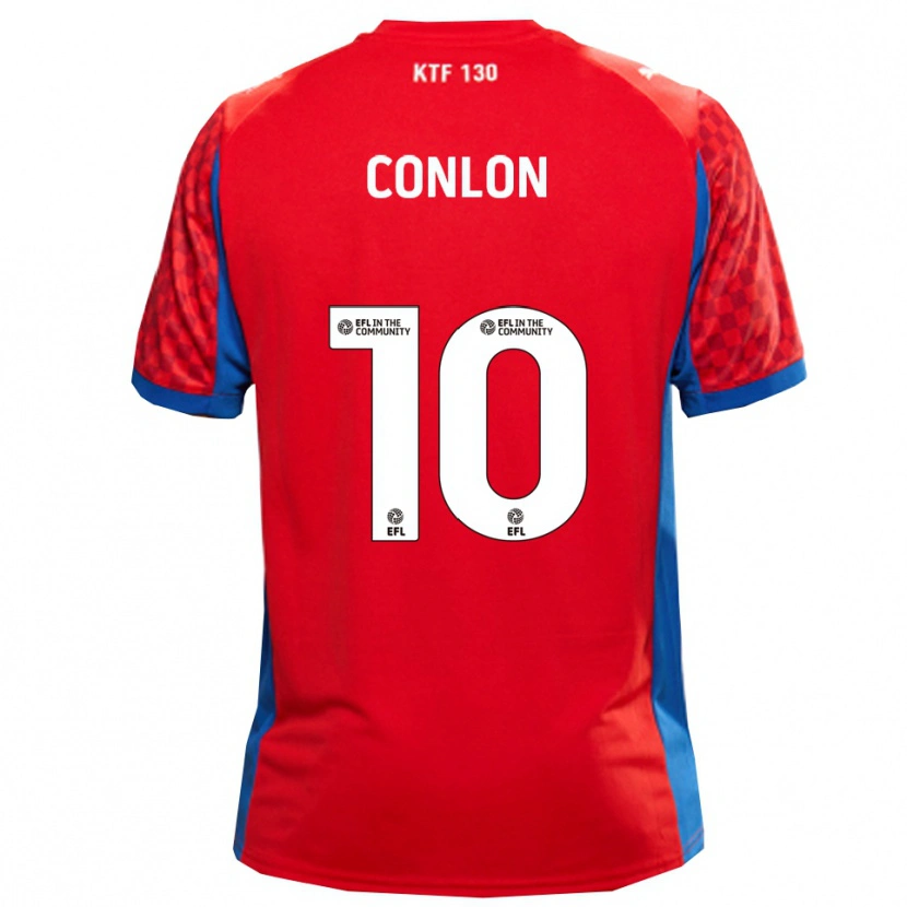 Danxen Dames Tom Conlon #10 Rood Blauw Uitshirt Uittenue 2025/26 T-Shirt