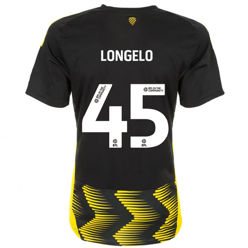 Danxen Dames Rosaire Longelo #45 Zwart Geel Uitshirt Uittenue 2025/26 T-Shirt