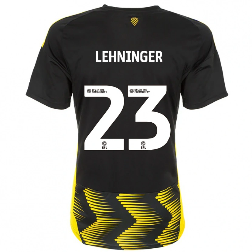 Danxen Dames Saskia Lehninger #23 Zwart Geel Uitshirt Uittenue 2025/26 T-Shirt