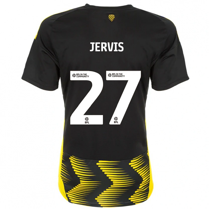 Danxen Dames Lizzie Jervis #27 Zwart Geel Uitshirt Uittenue 2025/26 T-Shirt