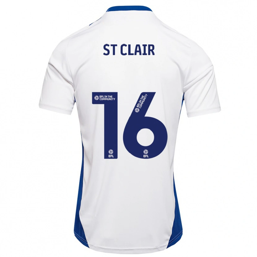 Danxen Dames Tori St Clair #16 Wit Blauw Uitshirt Uittenue 2025/26 T-Shirt