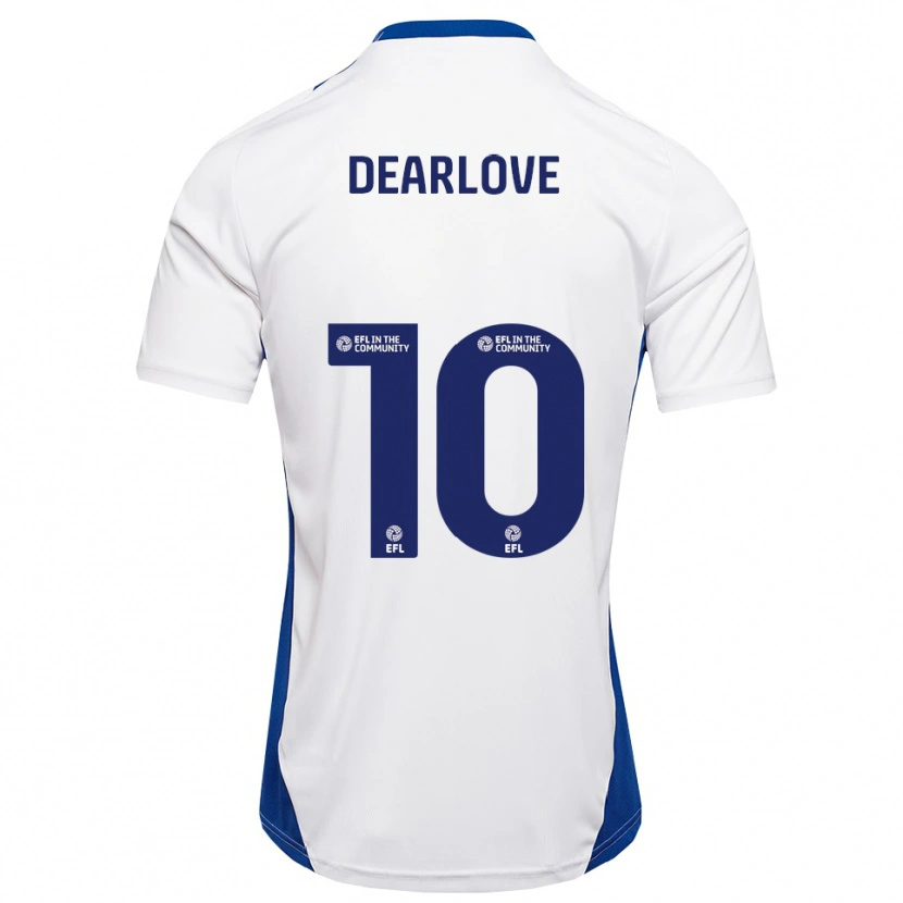 Danxen Dames Poppy Dearlove #10 Wit Blauw Uitshirt Uittenue 2025/26 T-Shirt