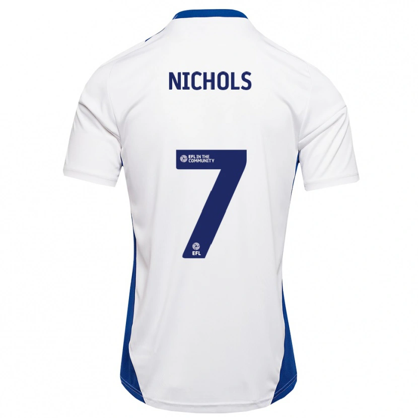 Danxen Dames Tom Nichols #7 Wit Blauw Uitshirt Uittenue 2025/26 T-Shirt
