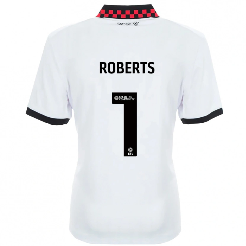 Danxen Dames Myles Roberts #1 Wit Zwart Uitshirt Uittenue 2025/26 T-Shirt