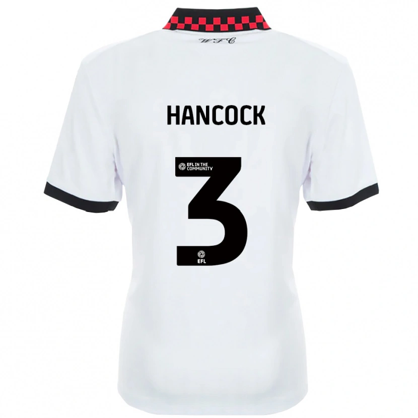 Danxen Dames Mason Hancock #3 Wit Zwart Uitshirt Uittenue 2025/26 T-Shirt