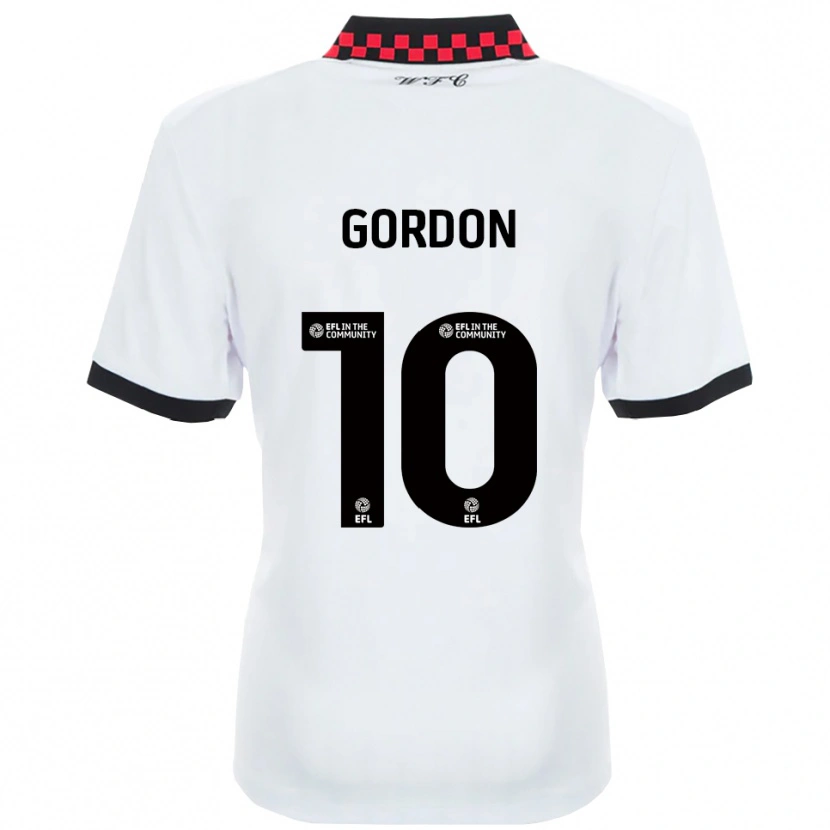 Danxen Dames Josh Gordon #10 Wit Zwart Uitshirt Uittenue 2025/26 T-Shirt