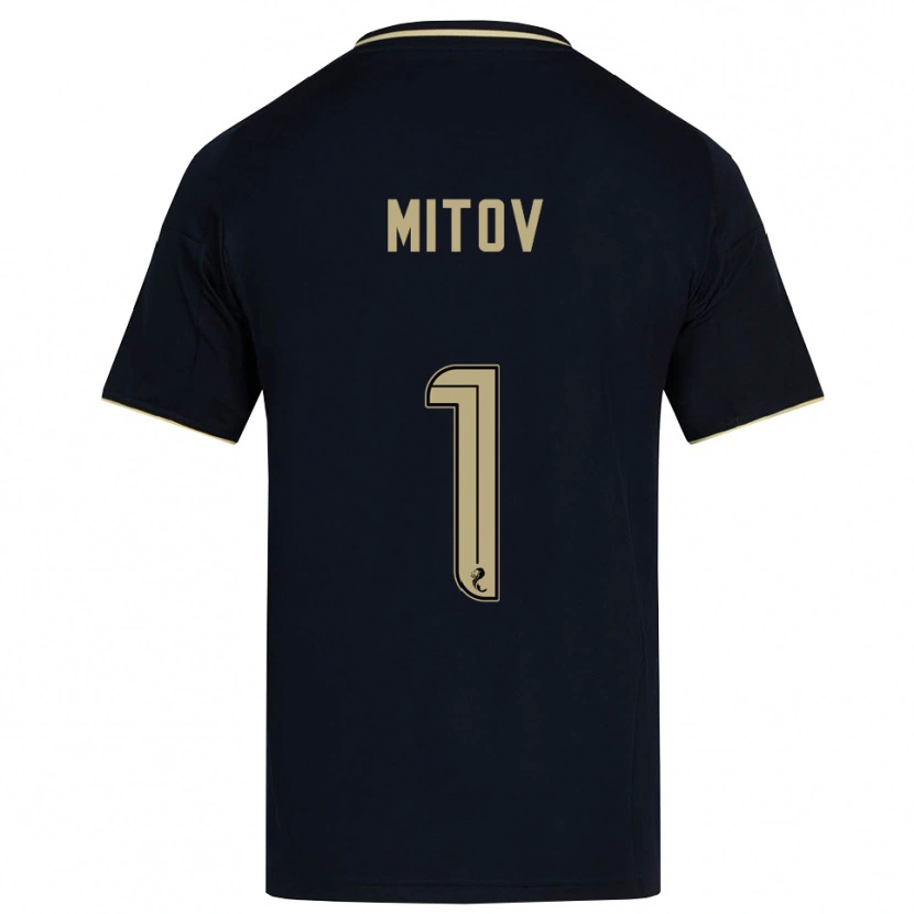 Danxen Dames Dimitar Mitov #1 Marine Goud Uitshirt Uittenue 2025/26 T-Shirt