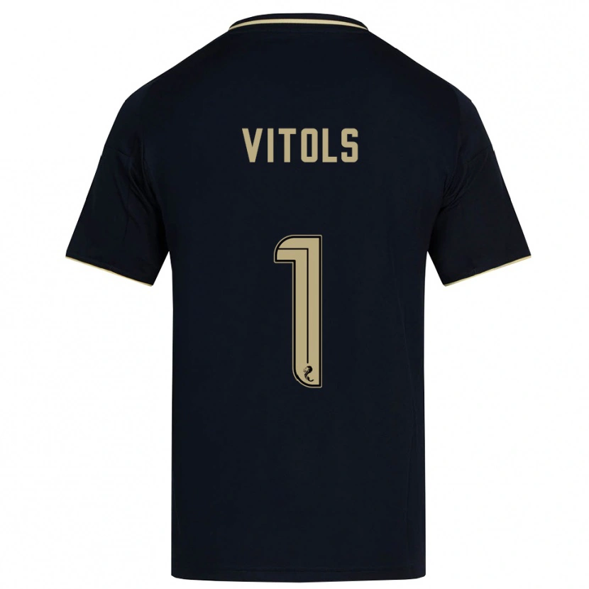 Danxen Dames Rodrigo Vitols #1 Marine Goud Uitshirt Uittenue 2025/26 T-Shirt