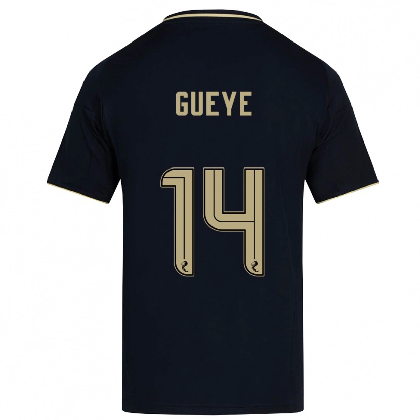 Danxen Dames Pape Habib Gueye #14 Marine Goud Uitshirt Uittenue 2025/26 T-Shirt