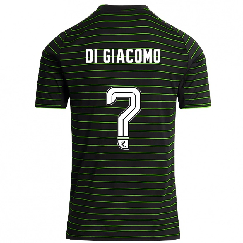 Danxen Dames Rocco Di Giacomo #0 Zwart Groen Uitshirt Uittenue 2025/26 T-Shirt