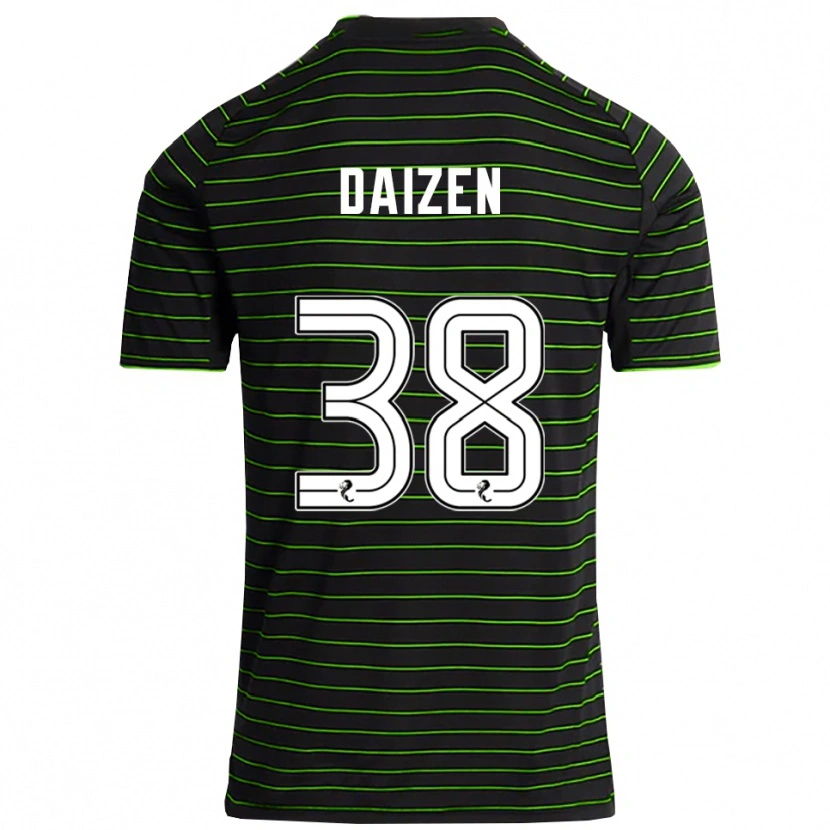 Danxen Dames Daizen Maeda #38 Zwart Groen Uitshirt Uittenue 2025/26 T-Shirt