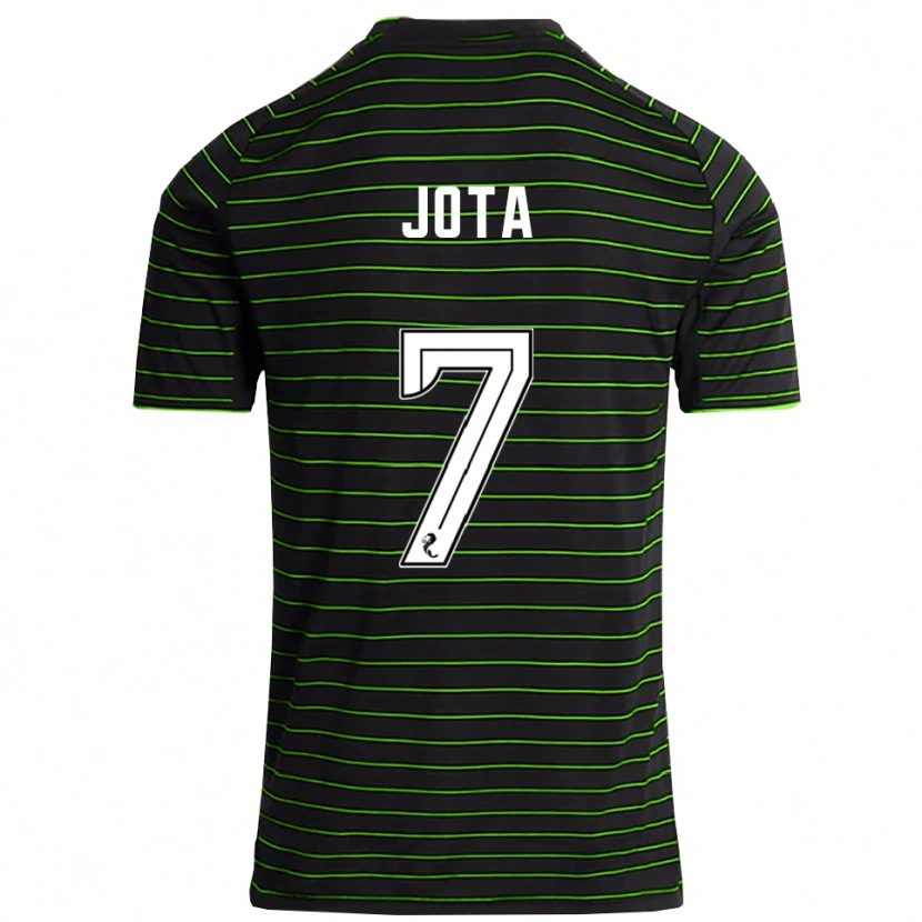 Danxen Dames Jota #7 Zwart Groen Uitshirt Uittenue 2025/26 T-Shirt