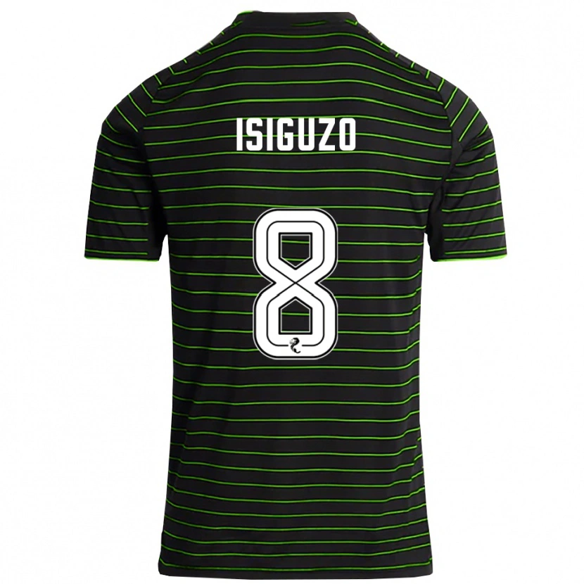 Danxen Dames Samuel Isiguzo #8 Zwart Groen Uitshirt Uittenue 2025/26 T-Shirt