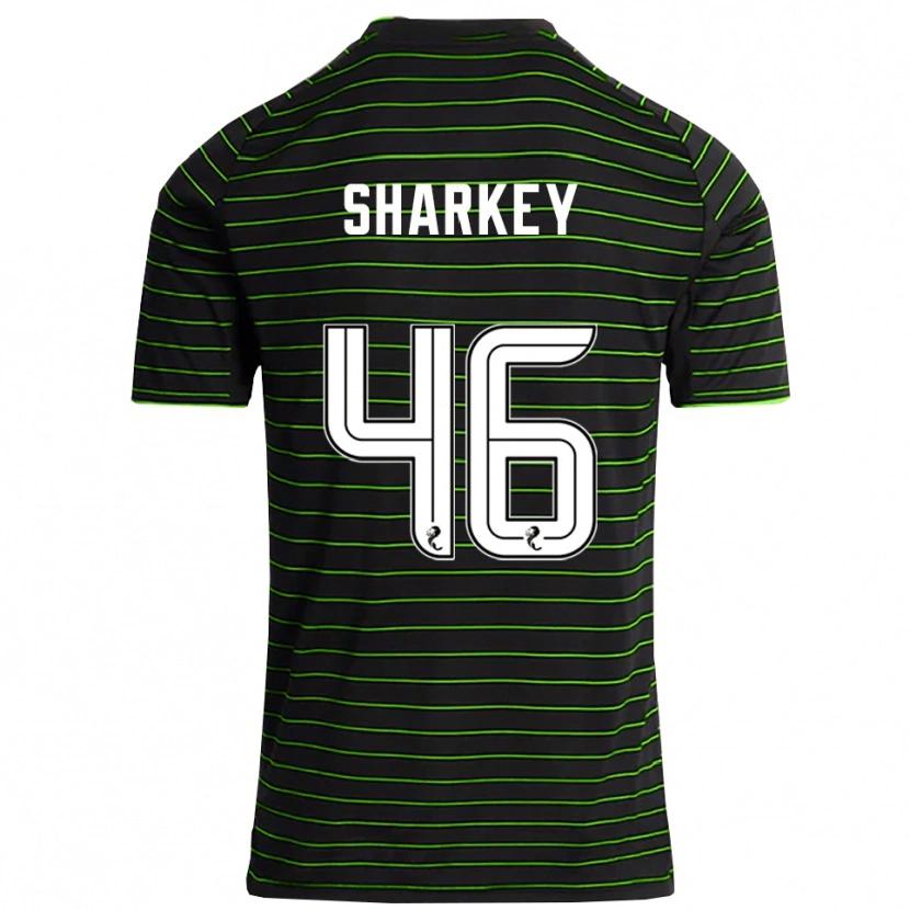 Danxen Dames Amy Sharkey #46 Zwart Groen Uitshirt Uittenue 2025/26 T-Shirt