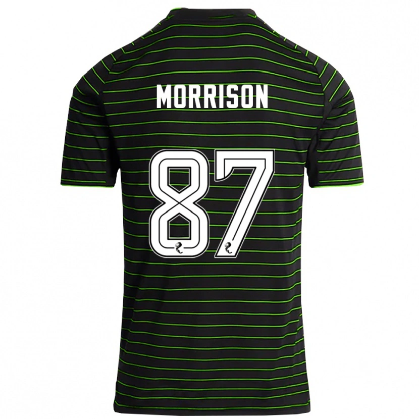 Danxen Dames Joe Morrison #87 Zwart Groen Uitshirt Uittenue 2025/26 T-Shirt
