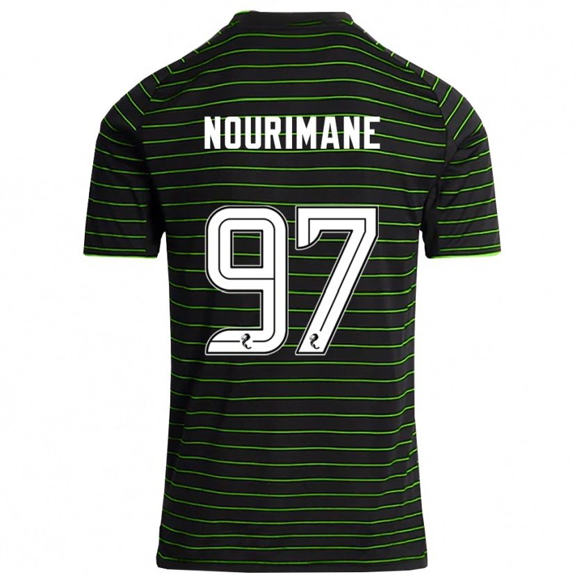 Danxen Dames Addi Nourimane #97 Zwart Groen Uitshirt Uittenue 2025/26 T-Shirt