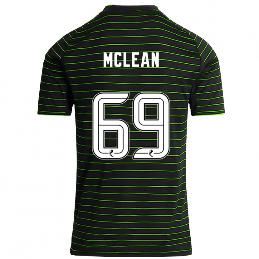 Danxen Dames Kai Mclean #69 Zwart Groen Uitshirt Uittenue 2025/26 T-Shirt