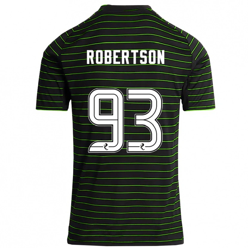 Danxen Dames Mitchell Robertson #93 Zwart Groen Uitshirt Uittenue 2025/26 T-Shirt