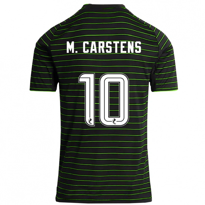 Danxen Dames Mathilde Carstens #10 Zwart Groen Uitshirt Uittenue 2025/26 T-Shirt