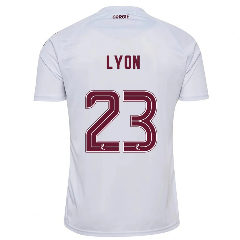Danxen Dames Jack Lyon #23 Wit Bordeauxrood Uitshirt Uittenue 2025/26 T-Shirt