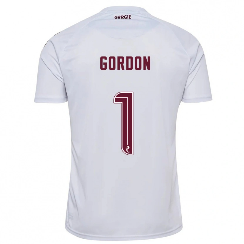 Danxen Dames Craig Gordon #1 Wit Bordeauxrood Uitshirt Uittenue 2025/26 T-Shirt