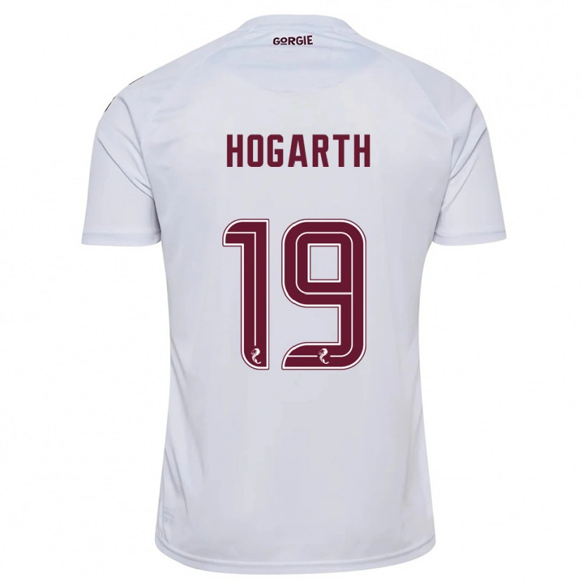 Danxen Dames Taylor Hogarth #19 Wit Bordeauxrood Uitshirt Uittenue 2025/26 T-Shirt