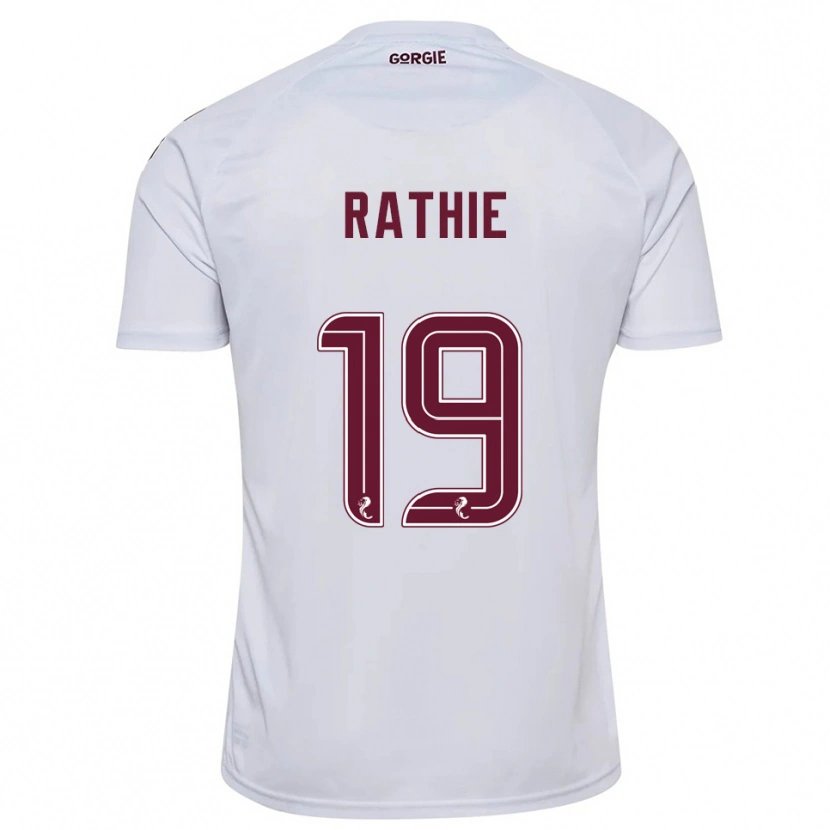 Danxen Dames Luke Rathie #19 Wit Bordeauxrood Uitshirt Uittenue 2025/26 T-Shirt