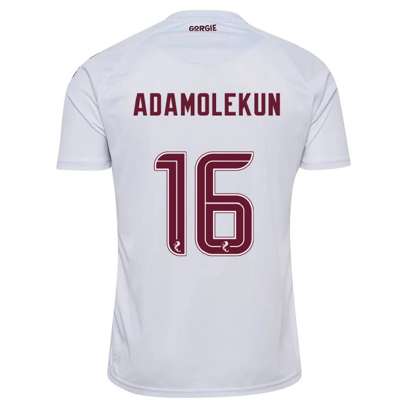 Danxen Dames Olufolasade Adamolekun #16 Wit Bordeauxrood Uitshirt Uittenue 2025/26 T-Shirt