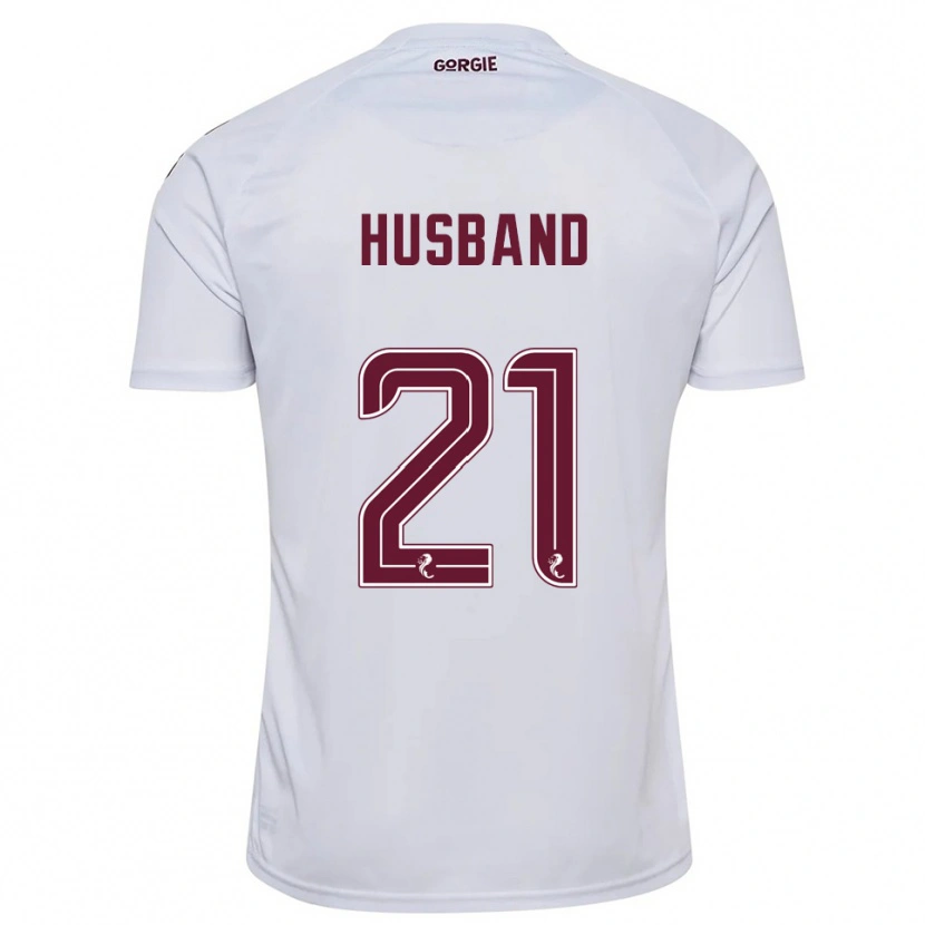 Danxen Dames Erin Husband #21 Wit Bordeauxrood Uitshirt Uittenue 2025/26 T-Shirt