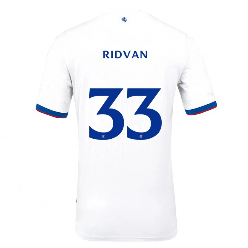 Danxen Dames Rıdvan Yılmaz #33 Wit Rood Blauw Uitshirt Uittenue 2025/26 T-Shirt