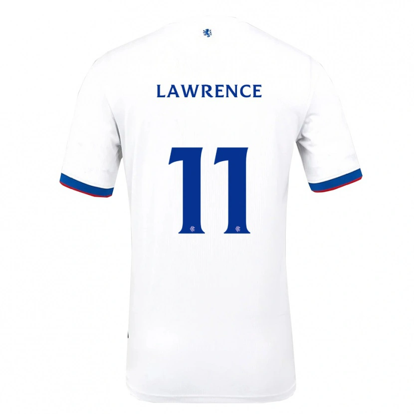 Danxen Dames Tom Lawrence #11 Wit Rood Blauw Uitshirt Uittenue 2025/26 T-Shirt