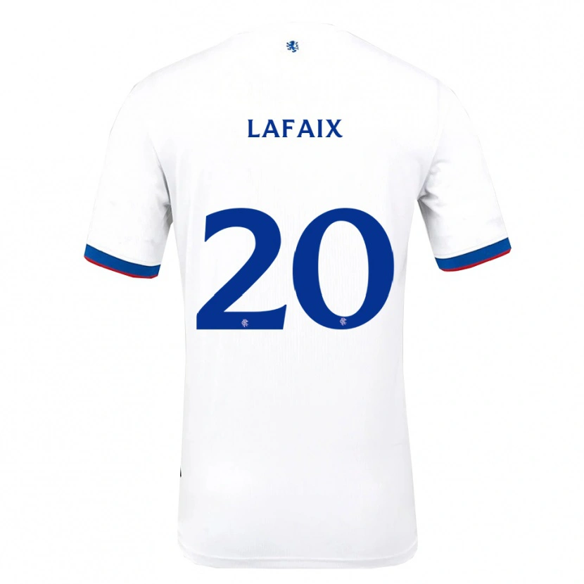 Danxen Dames Camille Lafaix #20 Wit Rood Blauw Uitshirt Uittenue 2025/26 T-Shirt