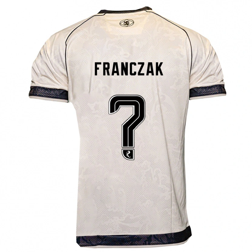 Danxen Dames Emil Franczak #0 Wit Zwart Uitshirt Uittenue 2025/26 T-Shirt