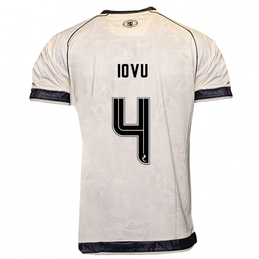 Danxen Dames Iurie Iovu #4 Wit Zwart Uitshirt Uittenue 2025/26 T-Shirt