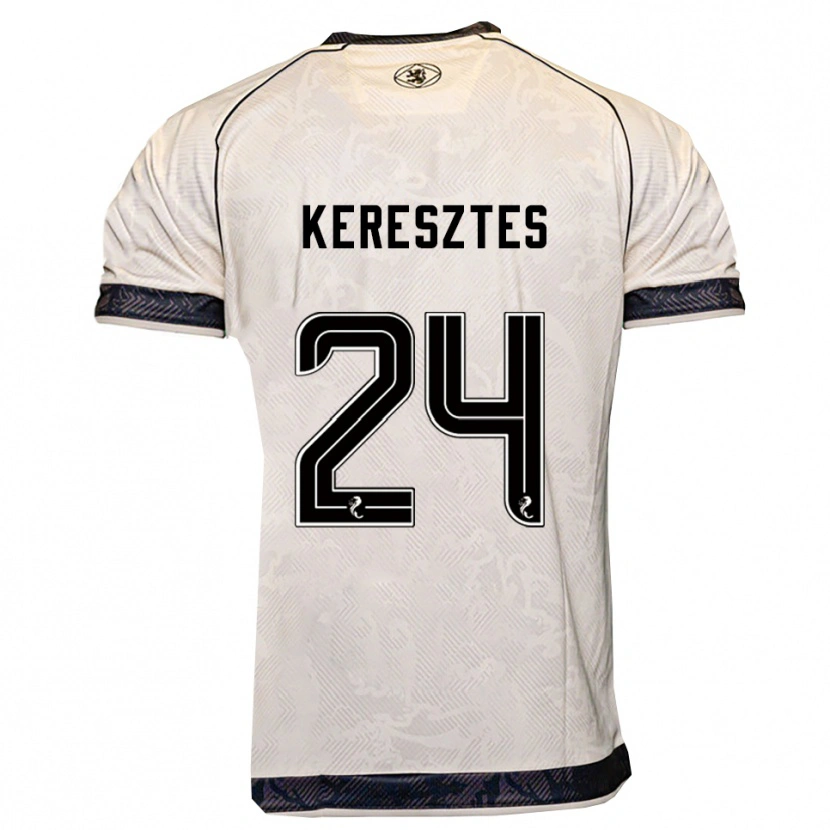 Danxen Dames Krisztián Keresztes #24 Wit Zwart Uitshirt Uittenue 2025/26 T-Shirt