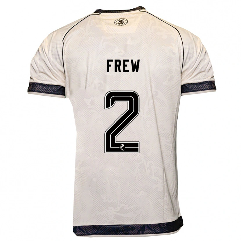 Danxen Dames Katie Frew #2 Wit Zwart Uitshirt Uittenue 2025/26 T-Shirt